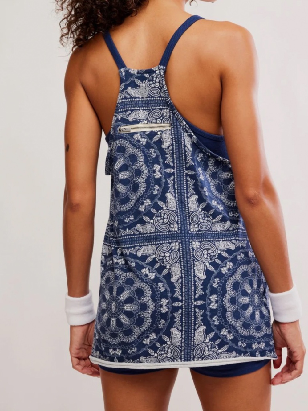 FP Movement by FP Hot Shot Printed Mini Dress in Bandana Navy Combo various NWT - Picture 3 of 8